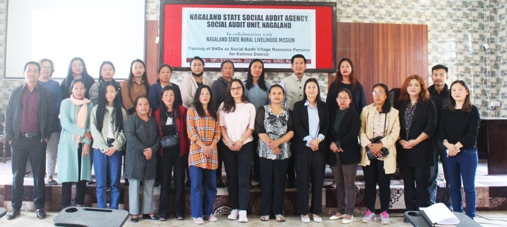 Participants and others during the first batch of five-day SHG-VRP training programme on social audit at the SIRD Conference Hall on March 18.